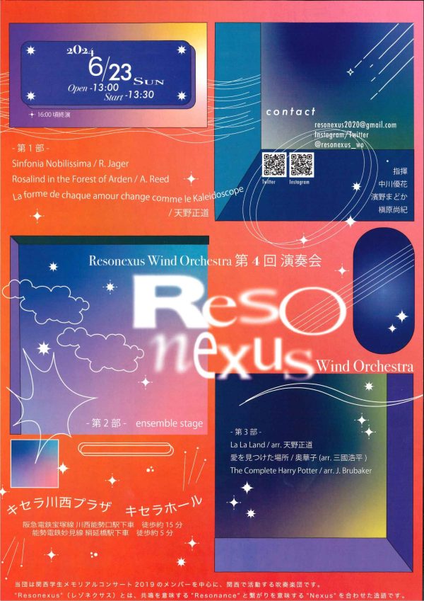 Resonexus Wind orchestra 第４回演奏会